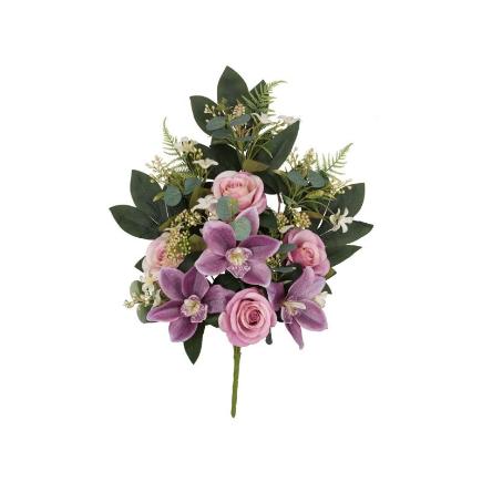 CONJUNTO ROSAS-CYM GLITTER X 12-56 CM VIOLETA