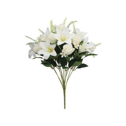 RAMO CAPULLOS-LILIUM X 13-52 CM BLANCO