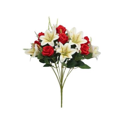 RAMO CAPULLOS-LILIUM X 13-52 CM ROJO