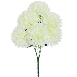 RAMO CRISANTEMO GIANT X 6-43 CM BLANCO
