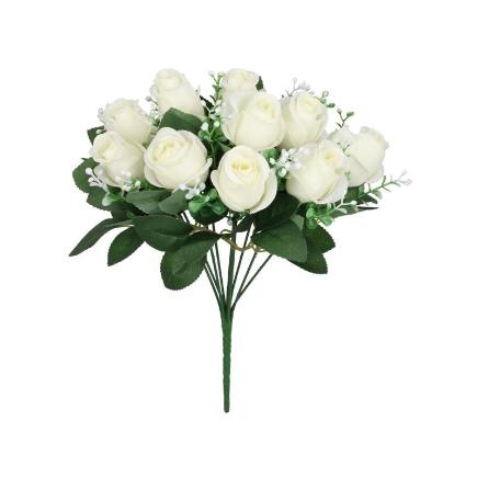 RAMO BOUQUET CAPULLOS X 10-35 CM BLANCO