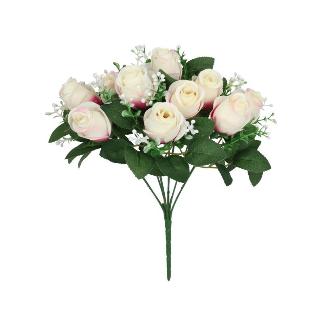 RAMO BOUQUET CAPULLOS X 10-35 CM CREMA