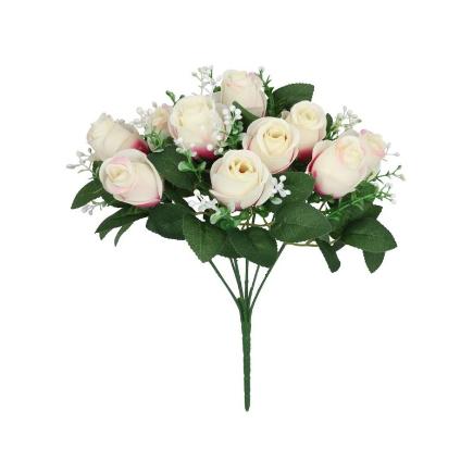 RAMO BOUQUET CAPULLOS X 10-35 CM CREMA