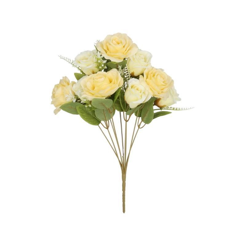 RAMO ROSAS-CAPULLOS (A) X 9-44 CM AMARILLO
