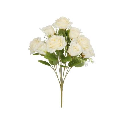 RAMO ROSAS-CAPULLOS (A) X 9-44 CM CREMA