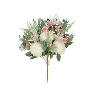 CONJUNTO CRISANTEMOS X 12-59 CM BLANCO