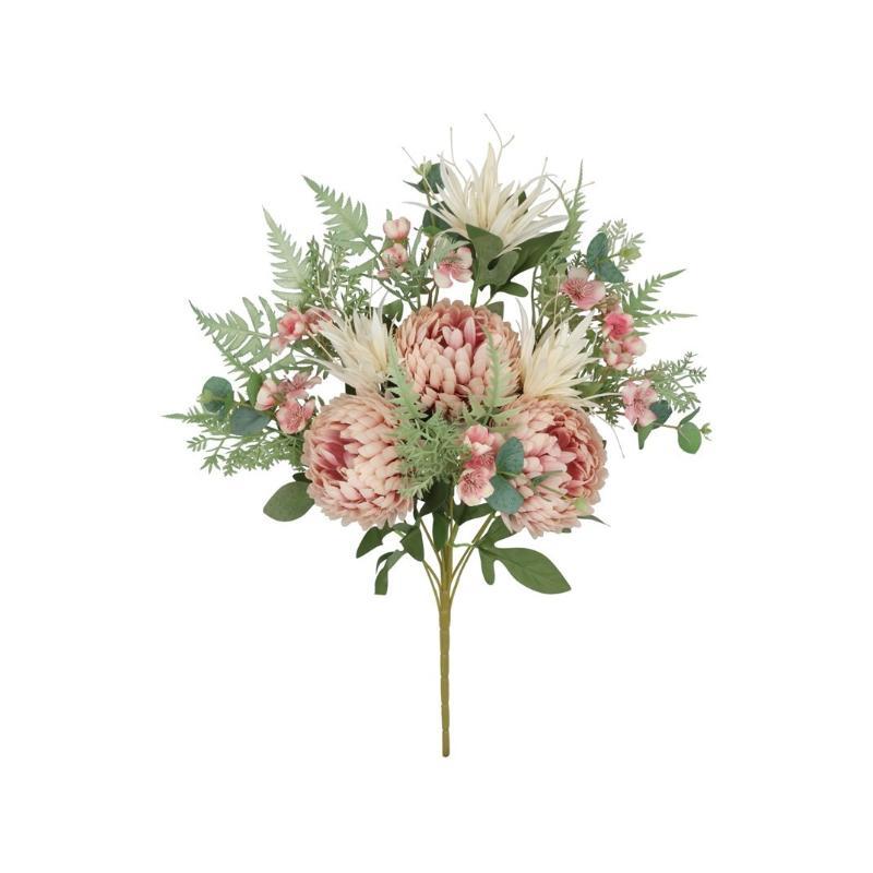 CONJUNTO CRISANTEMOS X 12-59 CM ROSA