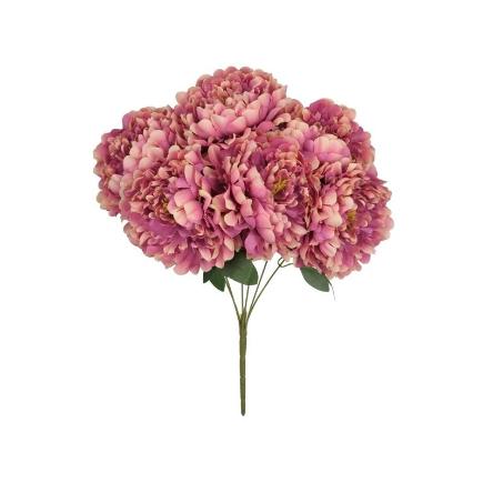 RAMO PEONIAS GIG X 6-53 CM VIOLETA