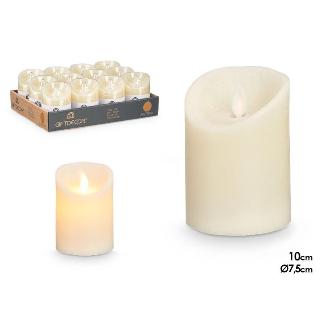 VELA LED CREMA PEQUEÑA 10 CM