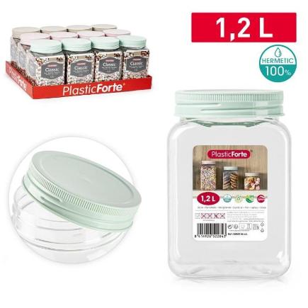 BOTE CLASSIC CUADRADO 1.2 L PET SURT VRM