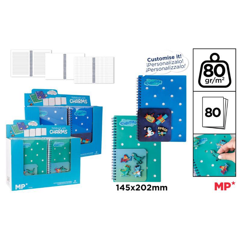 CUADERNO DECORADO CON CHARMS