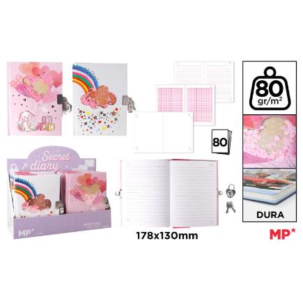 CUADERNO SECRETO CON CANDADO
