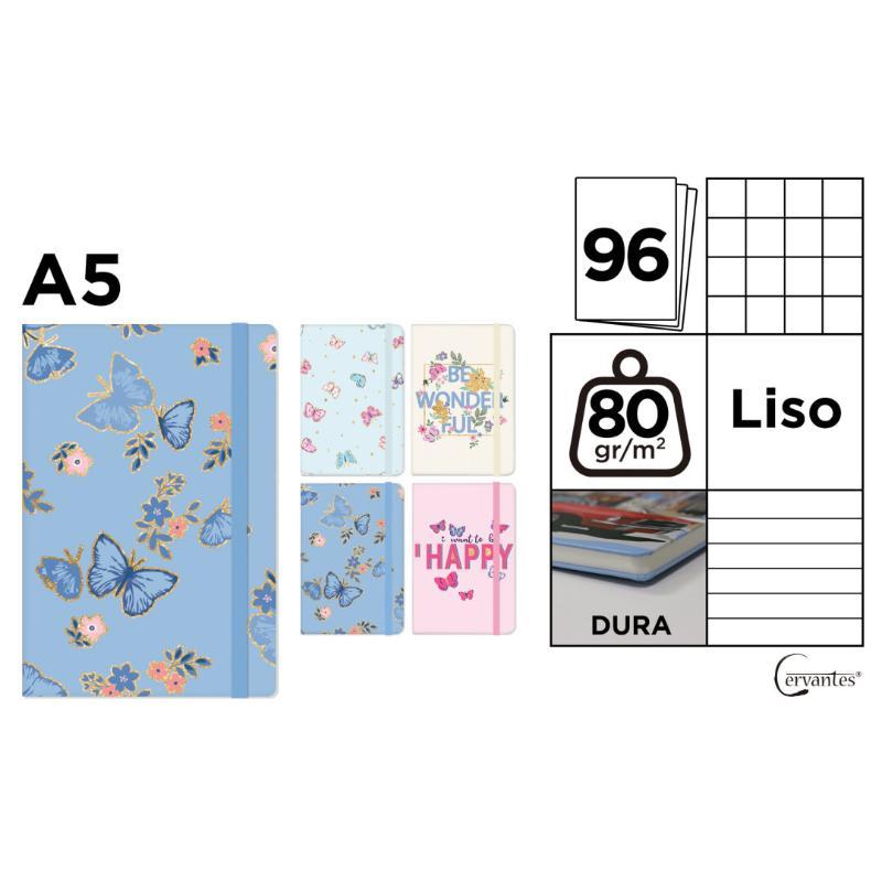 CUADERNO DE NOTAS TAPA FORRADA A5