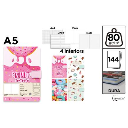 CUADERNO DE NOTAS DECORADO 13.4X19 CM