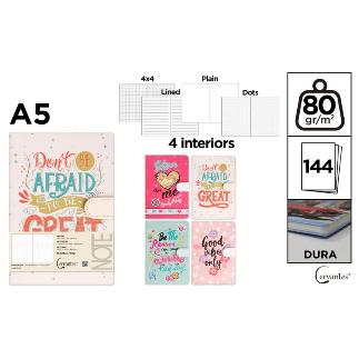 CUADERNO DE NOTAS DECORADO 13.4X19 CM
