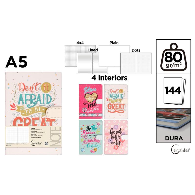 CUADERNO DE NOTAS DECORADO 13.4X19 CM