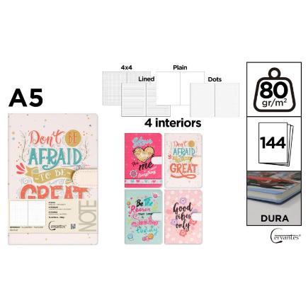 CUADERNO DE NOTAS DECORADO 13.4X19 CM