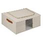 ORGANIZADOR CON VENTANA PLEGABLE BEIGE 53X43X19 CM