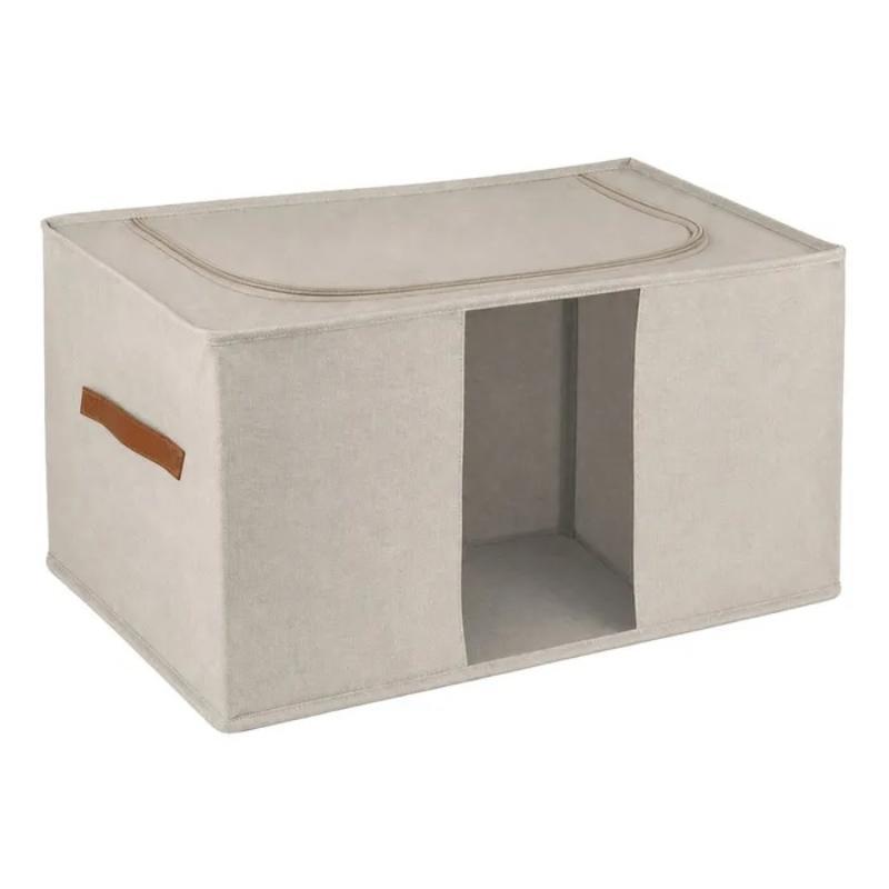 ORGANIZADOR CON VENTANA PLEGABLE BEIGE 51X34X28 CM