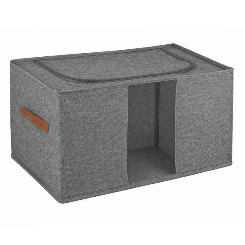ORGANIZADOR CON VENTANA PLEGABLE GRIS 51X34X28 CM
