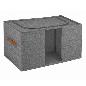 ORGANIZADOR CON VENTANA PLEGABLE GRIS 51X34X28 CM