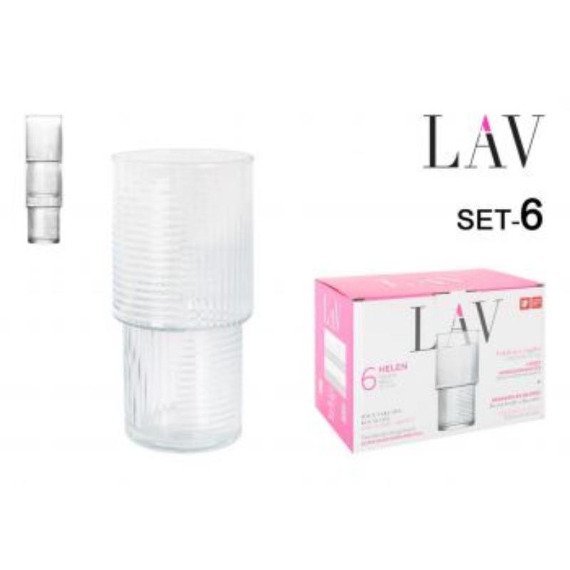 SET 6 VASOS 400CC HELEN