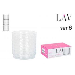 SET 6 VASOS 380 CC APILABLES TESSA