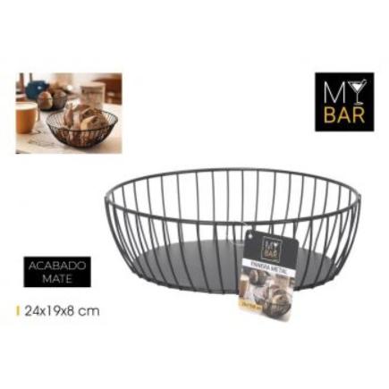 PANERA OVAL METAL 24X19X8 CM MY BAR