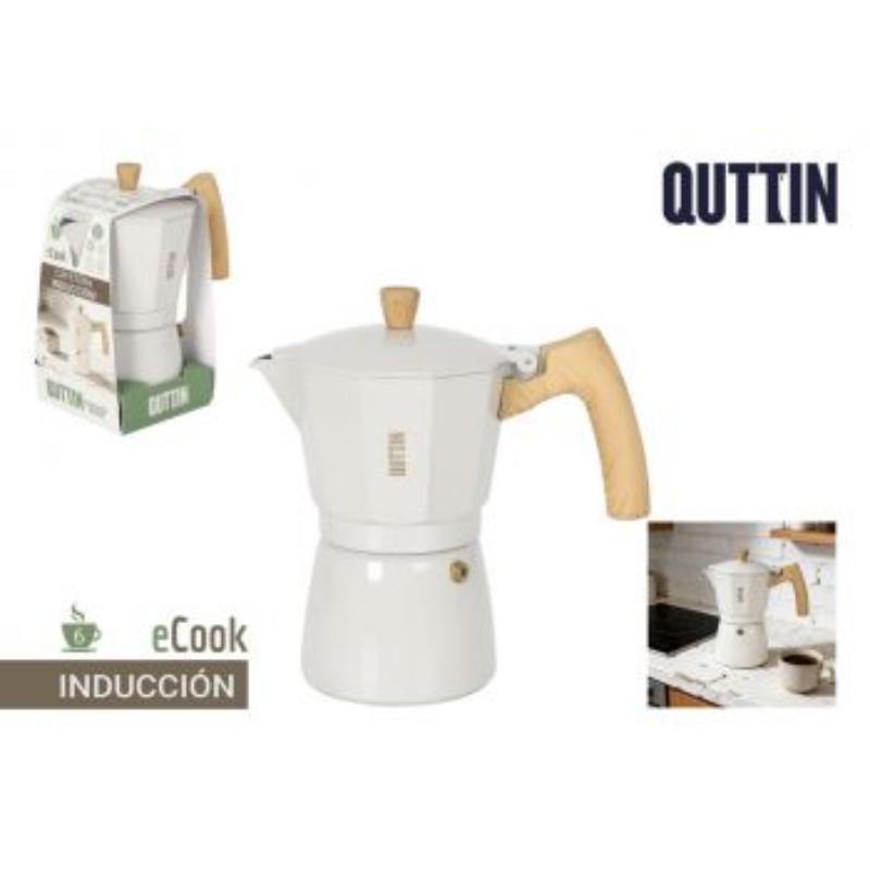 CAFETERA 6 SERV.INDUCCI.ALUM.ECOOK QUTTIN