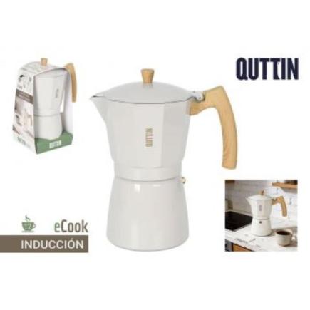 CAFETERA 12 SERV.INDUCCI.ALUM.ECOOK QUTTIN
