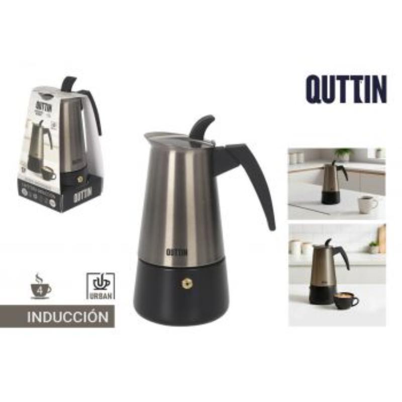 CAFETERA 4 SERV.INDUCCI.ALUM.ECOOK QUTTIN