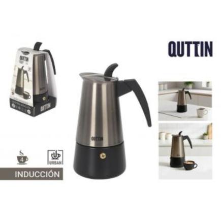 CAFETERA 4 SERV.INDUCCI.ALUM.ECOOK QUTTIN