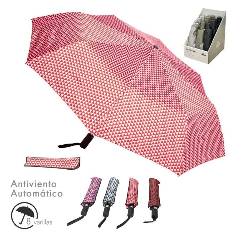 PARAGUAS PLEGABLE AUTO PRINT SURT/4 TRIANGLES
