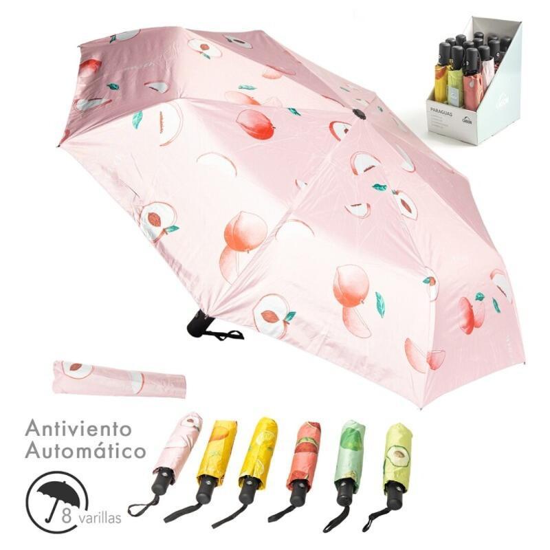 PARAGUAS PLEGABLE AUTO FRUTA SURT/