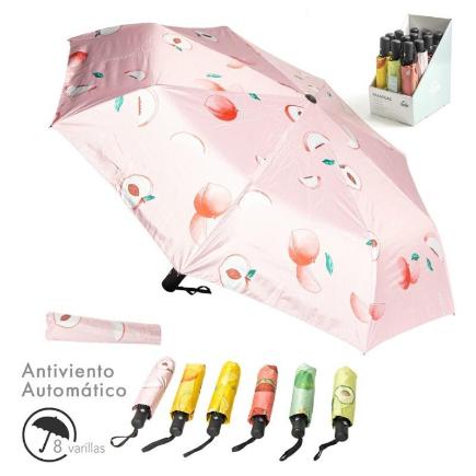 PARAGUAS PLEGABLE AUTO FRUTA SURT/