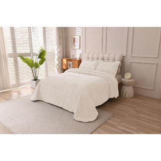CONFORTER SHERPA EFECTO DN ALICE MARFIL T/200X260 CM
