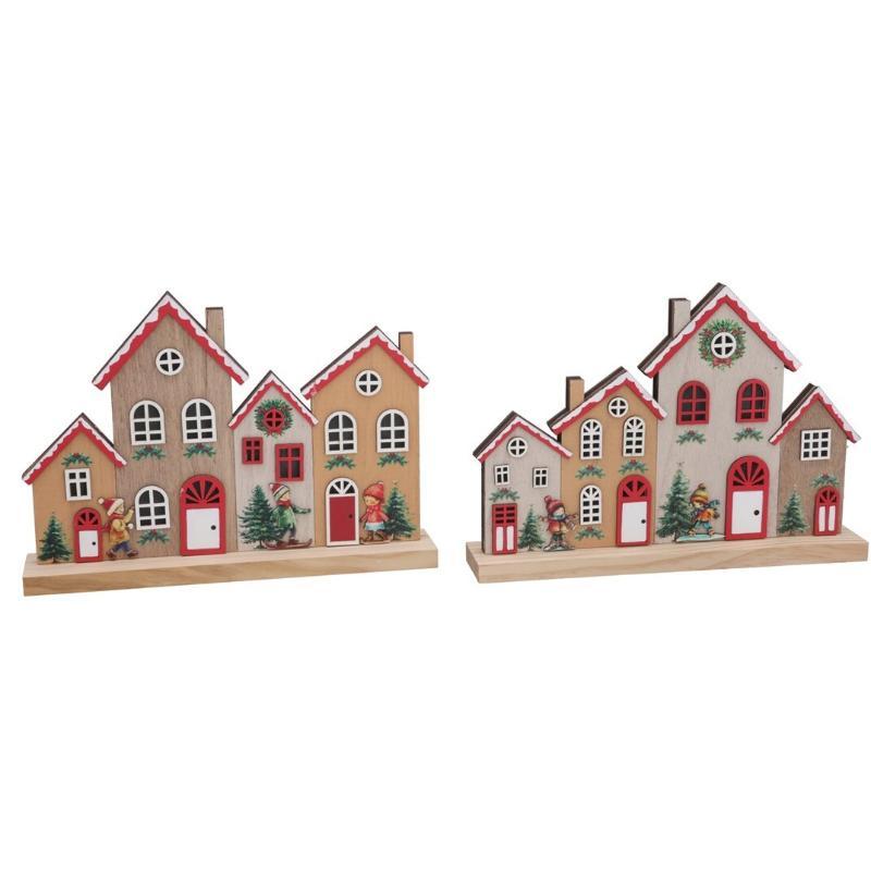CASA MADERA LUZ COBRE 15 PC 2 STD 25X4.5X17.5 CM