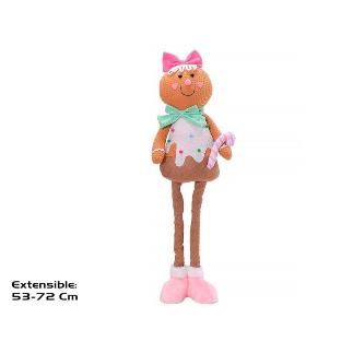 MUÑECO JENGIBRE FLEXIBLE 2 STD 22X13X53/72 CM CANDY