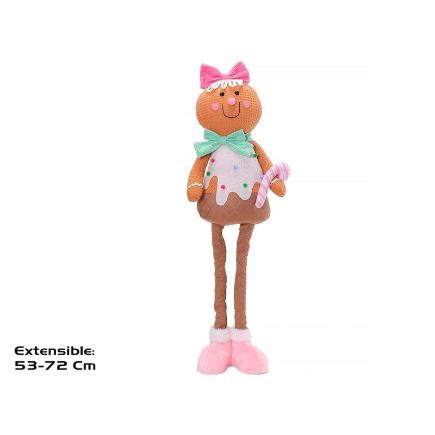 MUÑECO JENGIBRE FLEXIBLE 2 STD 22X13X53/72 CM CANDY