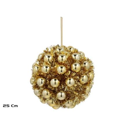 BOLA NAVIDAD 25 CM DORADO SELMA
