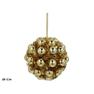 BOLA NAVIDAD 21 CM DORADO SELMA
