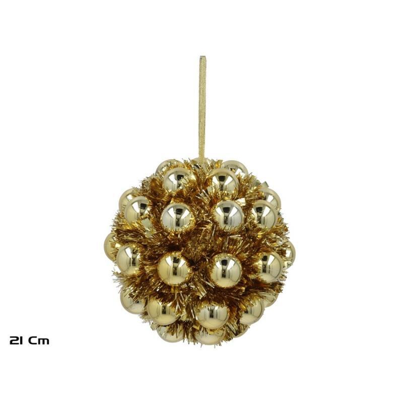 BOLA NAVIDAD 21 CM DORADO SELMA
