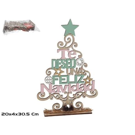 ARBOL FELIZ NAVIDAD 30.5X4X20 CM LUND