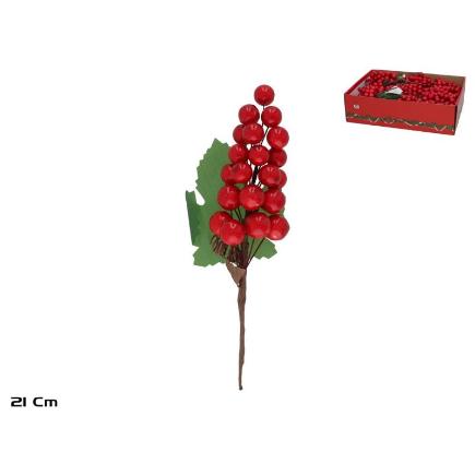 RAMA BOLAS 21CM. ROJO