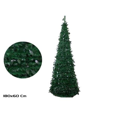 PINO NAVIDAD CONO PLEGABLE 180X60 CM SIGFRID
