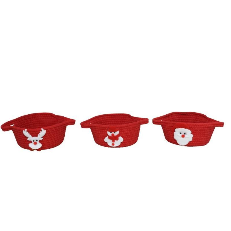 CESTA 3 STD 26X19X8 CM ROJA ANKA