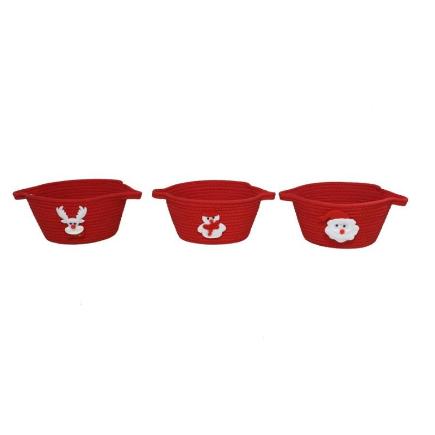 CESTA 3 STD 32x24x12 CM ROJO ANKA