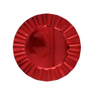 BAJOPLATO 33X33X1.8 CM ROJO KENO
