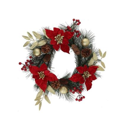 CORONA DE NAVIDAD 45 CM GOLSHIN