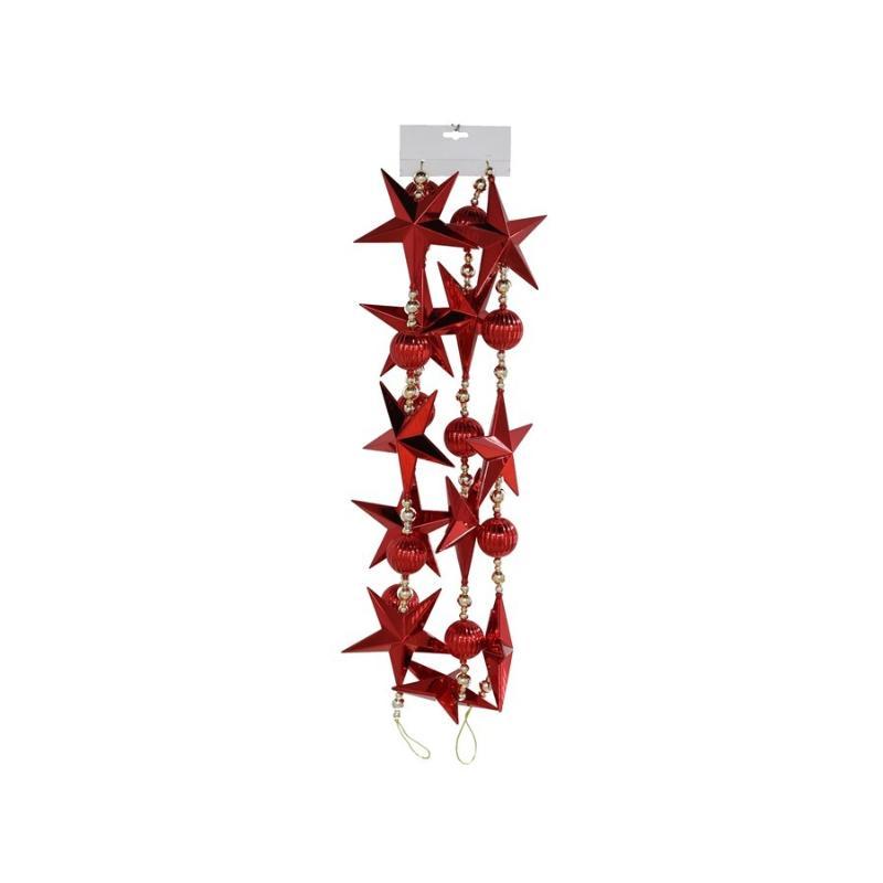 GUIRNALDA BOLAS 270 CM ROJO